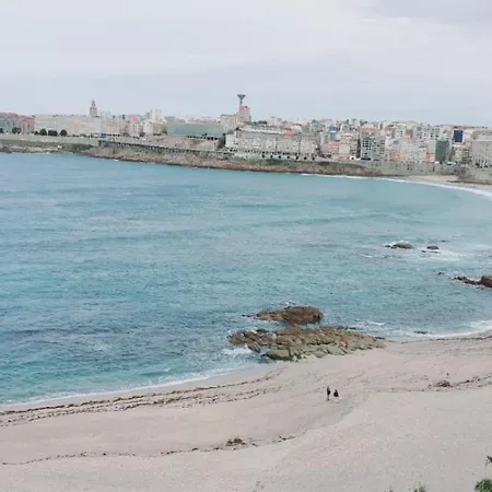 Apartamento Con Increibles Vistas A La Playa De Riazor