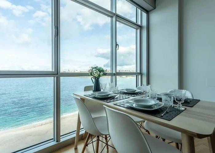 アパート Vivienda Con Increibles Vistas A La Playa De Riazor